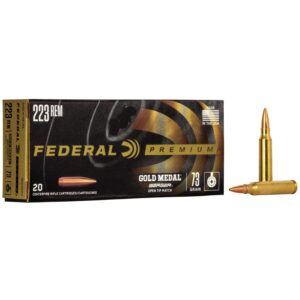 Federal Gold Medal Berger Hybrid Rifle Ammunition .223 Rem 73 gr BTHP 2800 fps 20-ct