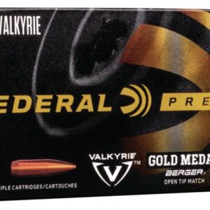 FEDERAL 224 VALKYRIE 80.5GR GOLD MEDAL BERGER AMMO 20RD