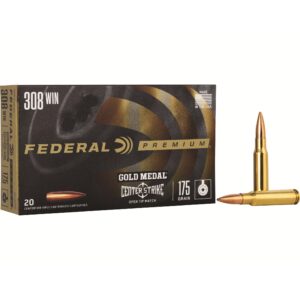 Federal Gold Medal CenterStrike Rifle Ammunition .308 Win 175gr OTM 2600 fps 20-ct