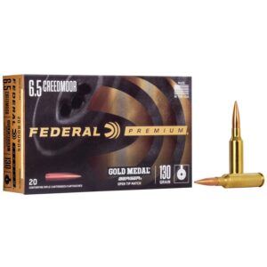 Federal Gold Medal Berger Hybrid Rifle Ammunition 6.5 Creedmoor 130 gr 2875 fps 20-ct