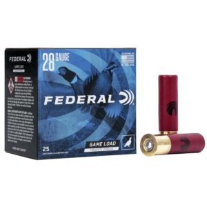 Federal Game-Shok Heavy Field Load Shotshells 28ga  2-3-4" 1 oz #7.5 1220 fps 25-ct