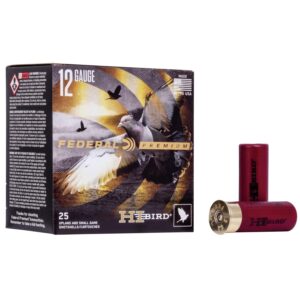 Federal Hi-Bird Shotshells 12ga  2-3-4" 1-1-8oz 1275 fps #8 25-ct
