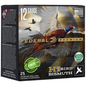 Federal Hi-Bird Fiber Wad Bismuth Shotshells 12ga 2-3-4" 1-1-4oz 1330fps #5 25-ct