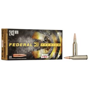 Federal Barnes TSX Rifle Ammuntion .243 Win 85gr TSX 3200fps 20-ct