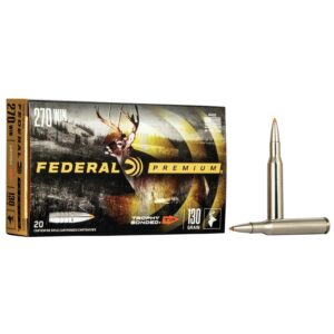 Federal Premium Vital-Shok Rifle Ammunition .270 Win 130 gr TBT 3060 fps - 20-box