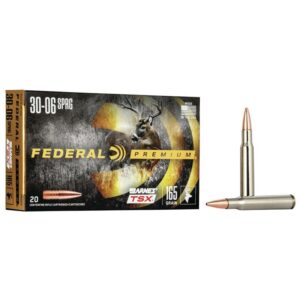 Federal Barnes TSX Rifle Ammunition 30-06 Sprg 165gr HP 2800 fps 20-ct