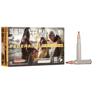 Federal Premium Trophy Copper Rifle Ammunition .30-06 Sprg 180 gr TC 2700 fps 20-ct