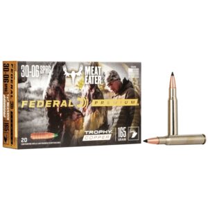 Federal Premium Trophy Copper Rifle Ammunition .30-06 Sprg 165 gr TC 2800 fps 20-ct