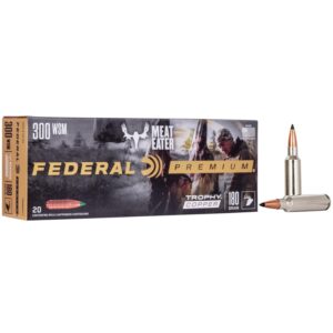 Federal Premium Trophy Copper Rifle Ammunition .300 WSM 180 gr TC 2960 fps 20-ct