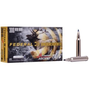 Federal Terminal Ascent Rifle Ammunition 300 Win Mag 175gr PT 3030 fps 20-ct