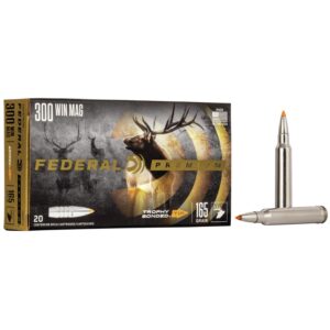 Federal Premium Vital-Shok Rifle Ammunition .300 Win Mag 165 gr TBT 3050 fps - 20-box