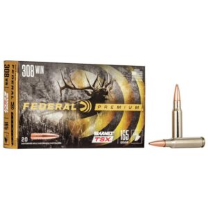 Federal Barnes TSX HP Rifle Ammunition 308 Win 165gr 2650 fps 20-ct