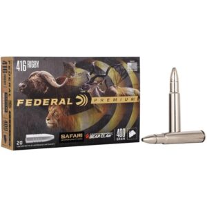 Federal Premium Cape-Shok Rifle Ammunition .416 Rigby 400 gr TBBC 2300 fps - 20-ct