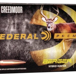 Federal Classic Hunter Berger Hybrid Rifle Ammunition 6.5 Creedmoor 135 gr BTHP 2775 fps 20-ct