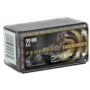 Federal Varmint & Predator Speer TNT Rimfire Ammunition .22 WMR 30 gr JHP 50-box