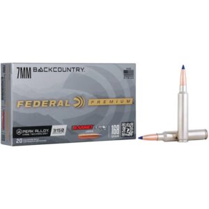 Federal Barnes LRX Rifle Ammunition 7mm Backcountry 168gr PT 3150 fps 20-ct