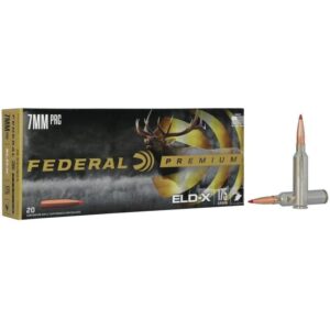 Federal Premium ELD-X Rifle Ammunition 7mm PRC 175gr PT 3000 fps 20-ct