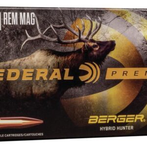 Federal Classic Hunter Berger Hybrid Rifle Ammunition  7mm Rem Mag 168 gr 2870 fps 20-ct