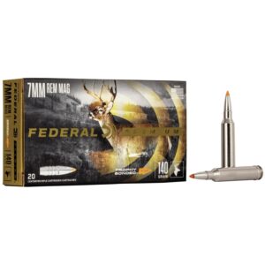 Federal Premium Vital-Shok Rifle Ammunition 7mm Rem Mag 140 gr TBT 3150 fps - 20-box