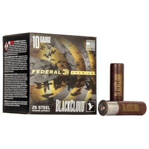 Federal Premium Black Cloud FS Steel Shotshell 10ga 3-1-2 1-5-8oz 1375 fps #2 25rds