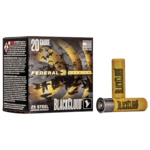 Federal Black Cloud FS Steel Shotshells 20ga. 3" 1oz 1350 fps #2 25-ct