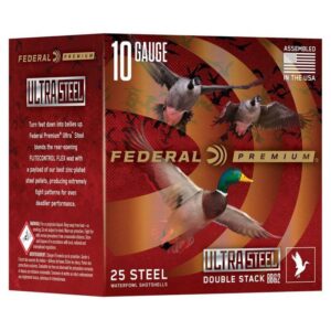 Federal Ultra Steel Shotshells 12ga 3-1-2" 1-1-2oz 1500 fps #1 & BBB 25-ct