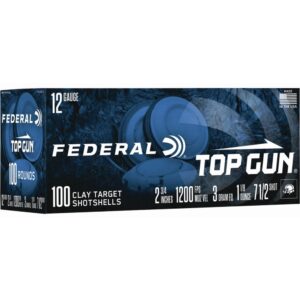 Federal Top Gun Shotshells 12ga  2-3-4" 1-1-8oz 1180 fps #7.5 100-ct