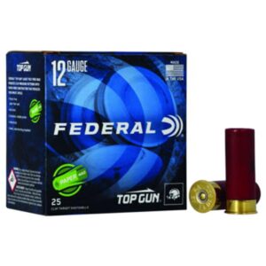 FEDERAL TOP GUN 12GA 2 3-4IN 1 OZ 1250 FPS 7.5 STEEL PAPER WAD SS AMMO 25RD