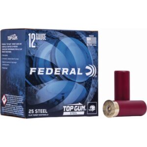 Federal Top Gun Steel Shotshells 12 ga 2-3-4" 1-1-8oz 1145 fps #7 25-ct