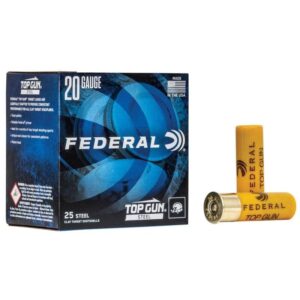 Federal Top Gun Steel Shotshells 20ga 2-3-4" 7-8oz #7 1214 fps 25-ct