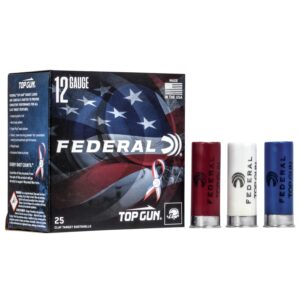 Federal Top Gun Target Shotshell 12 ga 2-3-4"  1-1-8 oz #8 1145 fps 25-ct