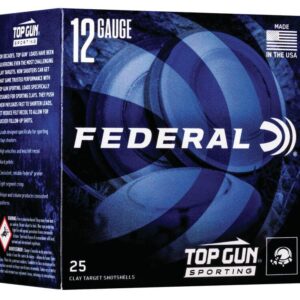 Federal Top Gun Sporting Shotshells 12 ga 2-3-4" 1oz 1300 fps #8 25-ct