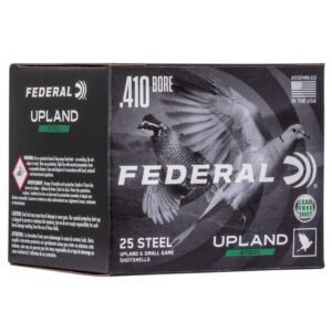 FEDERAL FIELD & RANGE STEEL 410GA 3" 3-8OZ 6 UPLAND STEEL AMMO 25RD