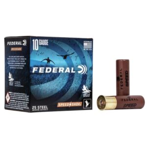 FEDERAL SPEED-SHOK HIGH VELOCITY STEEL 10GA 3-1-2" 1-1-2OZ 2 AMMO 25RD