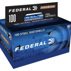 Federal Speed-Shok Shotshells 12 ga 3" 1-1-4oz 1450 fps #4 100-ct