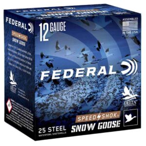 Federal Speed-Shok Snow Goose Shotshells 12 ga 3" 1-1-4oz 1450 fps #2 25-ct