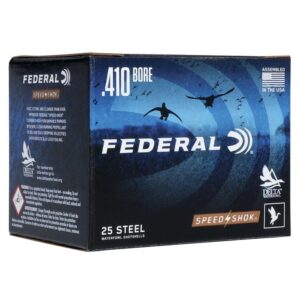 FEDERAL SPEED-SHOK HIGH VELOCITY STEEL 410GA 3" 3-8OZ 6 AMMO 25RD