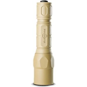 Surefire G2X Pro 15-600 Lumen LED Flashlight - Polymer & Aluminum Click Style Switch - Tan