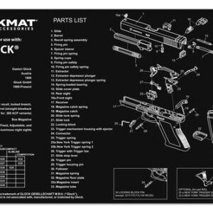 TekMat 11x17 Gun Cleaning Mat - Glock