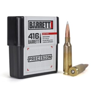 Barrett Precision Rifle ammunition .416 Barrett 500 gr PT 2850 fps 10-rd