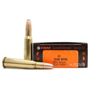 HSM Classic Rifle Ammunition .348 Win 200gr SP 2450 fps 20-ct