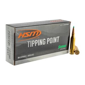 HSM Tipping Point 2 Rifle Ammunition 7mm-08 Rem 162 gr SST 20-ct