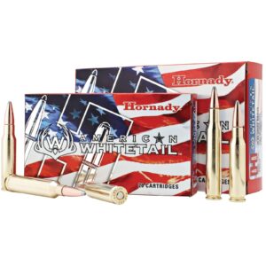 Hornady American Whitetail Rifle Ammunition .243 Win 100 gr BTSP 2729 fps 20-ct
