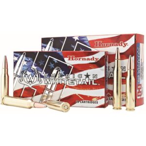 Hornady American Whitetail Rifle Ammunition 7mm Rem Mag 154 gr Interlock SP 2814 fps 20-ct
