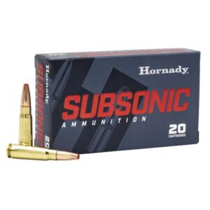 Hornady Subsonic Ammunition 7.62x39 255gr Sub-X 1050 fps 20-ct