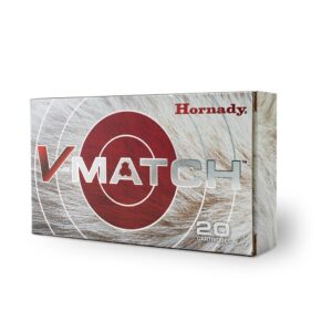 Hornady V-Match Rifle Ammunition 6mm Creedmoor 80gr ELD-VT 20-ct