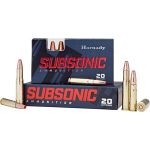 Hornady Subsonic Ammunition 450 Bushmaster 395 gr SUB-X 1050 fps 20-ct