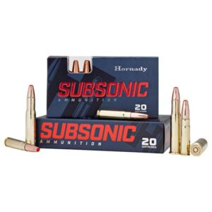 Hornady Subsonic Rifle Ammunition .45-70 Govt 410gr PT 1075 fps 20-ct