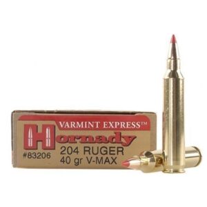 Hornady Varmint Express Rifle  Ammunition .204 Ruger 40 gr V-MAX 3900 fps - 20-box