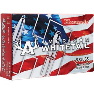 Hornady American Whitetail Shotshell Ammunition 12 ga 1600 fps 1 oz Rifled Slug 5-ct